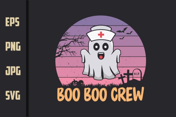 Boo Boo Crew - Halloween T-shirt Vector