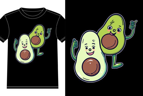 Funny Avocado Tshirt Design: Graphics for Playful T-Shirt Designs