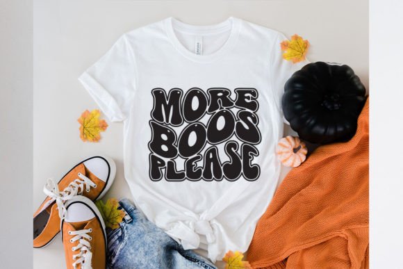 More Boos Please: Halloween Retro Graphics for T-Shirt Designs
