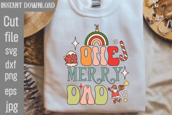 One Merry Dad Retro Sublimation