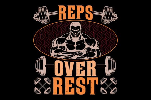 Reps over Rest Gym Fitness T-Shirt SVG Graphics