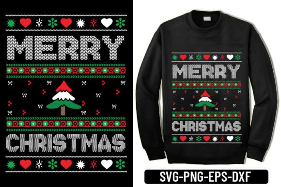 Ugly Sweater - Merry Christmas Graphics & T-Shirt Designs