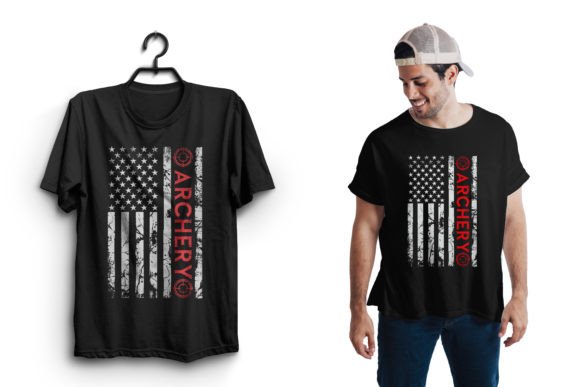 USA Archery Vintage T Shirt Design