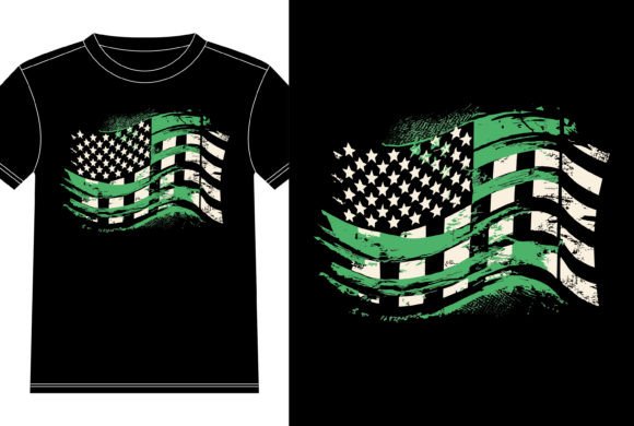 USA Grunge Flag Graphics for T-Shirt Designs
